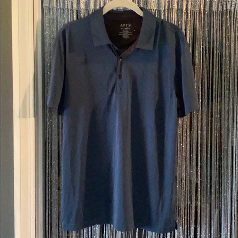 Men’s Medium Navy Apt  9 polo shirt